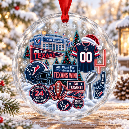 All Football Teams Christmas Stadium Snow Vibe Glass Ornament With Gift Box - 5to9vibe