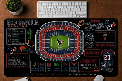 All Football Stadium Infographic Desk Mat Mouse Pad Plus Size Trending - 5to9vibe