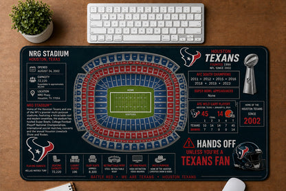 All Football Stadium Schematic Desk Mat Mouse Pad Plus Size - 5to9vibe