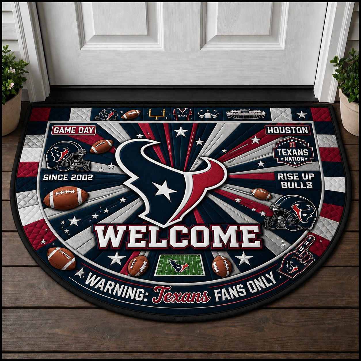Football All Teams Custom Premium Welcome Mat – Personalized Doormat