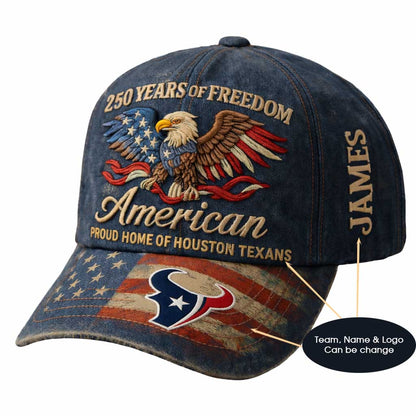 250th Anniversary USA Hat Vintage Eagle 250 Year American Anniversary Patriotic Unisex Baseball Cap