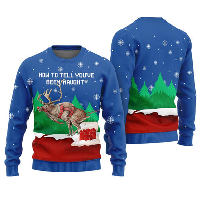 How to Tell You've Been Naughty Ugly Christmas Sweater