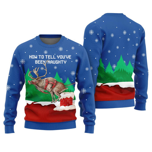 How to Tell You've Been Naughty Ugly Christmas Sweater