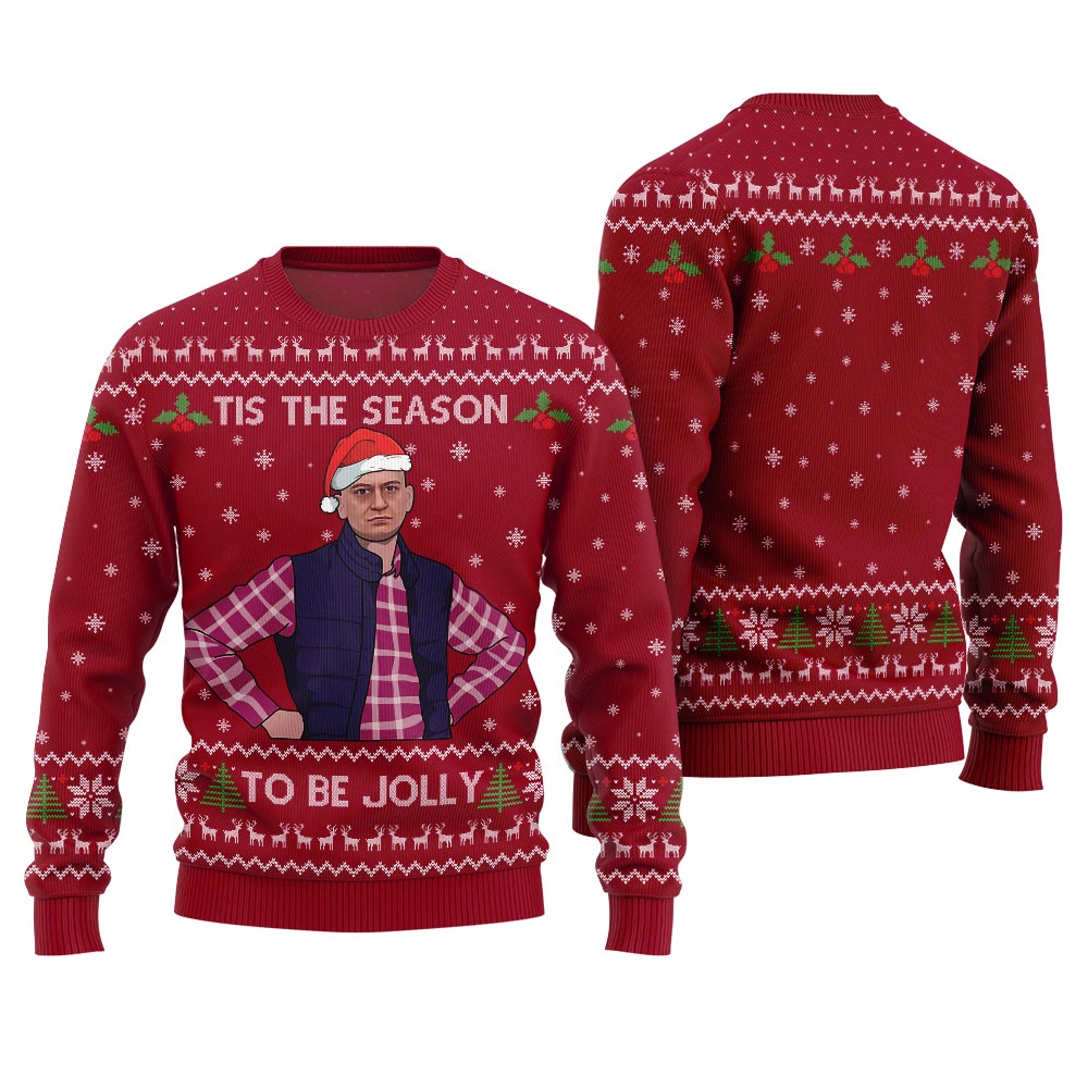 Humorous Tis The Season To Be Jolly Christmas Sweater