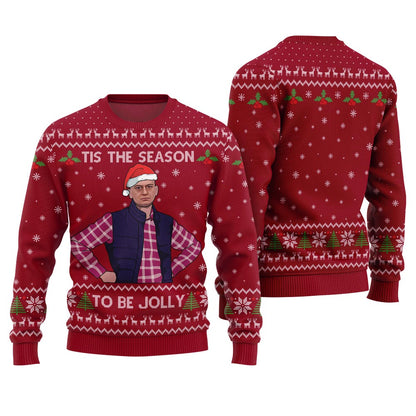 Humorous Tis The Season To Be Jolly Christmas Sweater