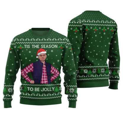 Humorous Tis The Season To Be Jolly Christmas Sweater