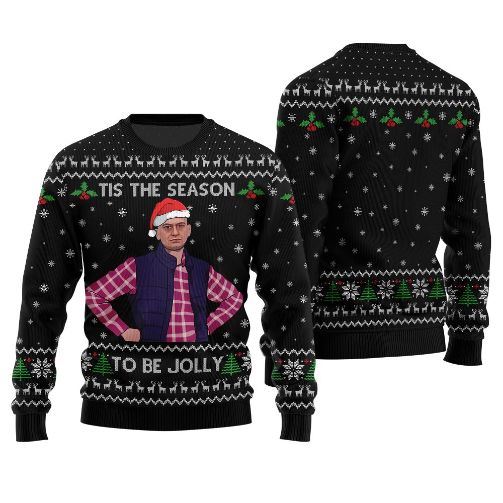 Humorous Tis The Season To Be Jolly Christmas Sweater