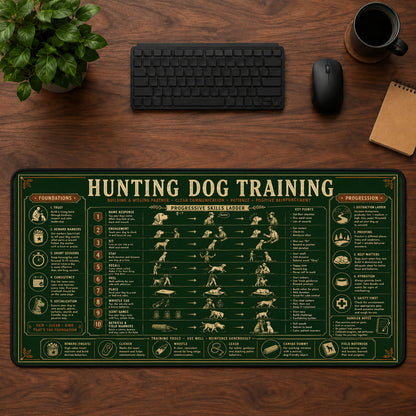 Hunting Dog Training Desk Mat Mouse Pad | 5To9Vibe