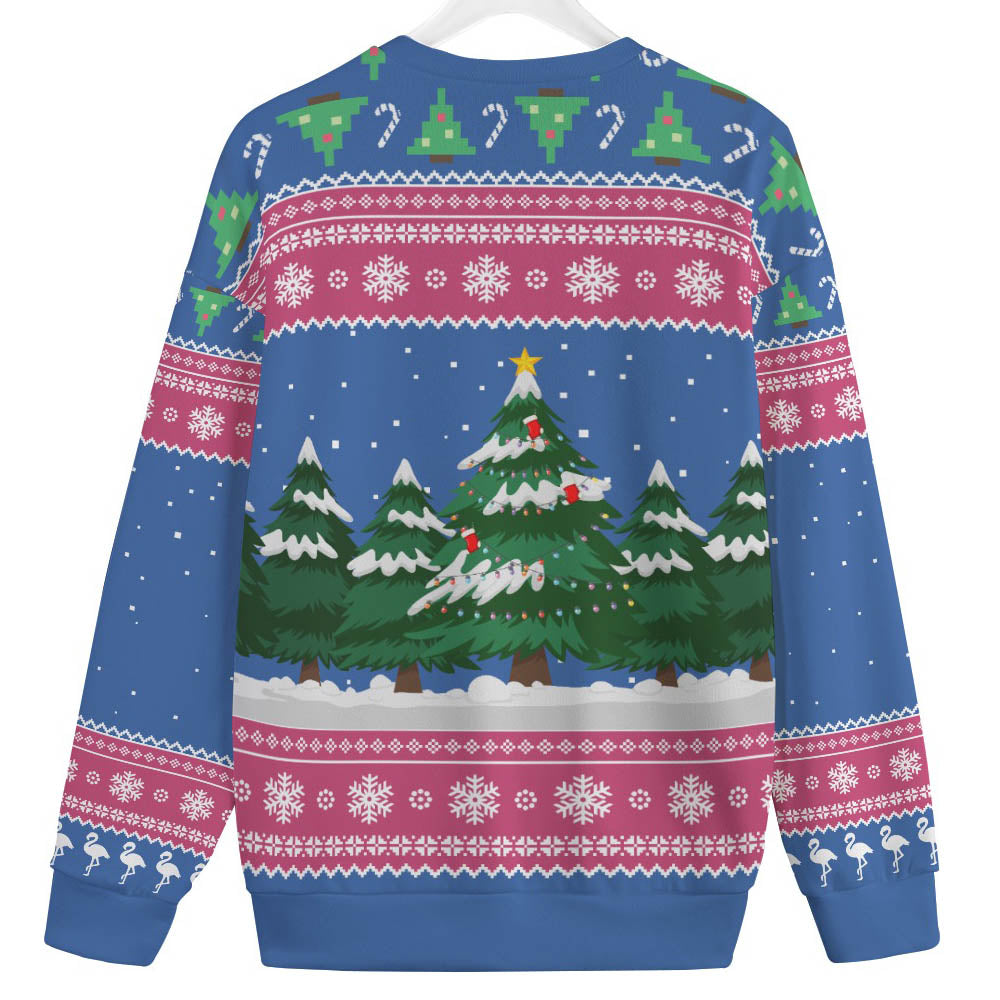 I Am Dreaming Of A Pink Christmas Flamingo Plus Size Ugly Sweater