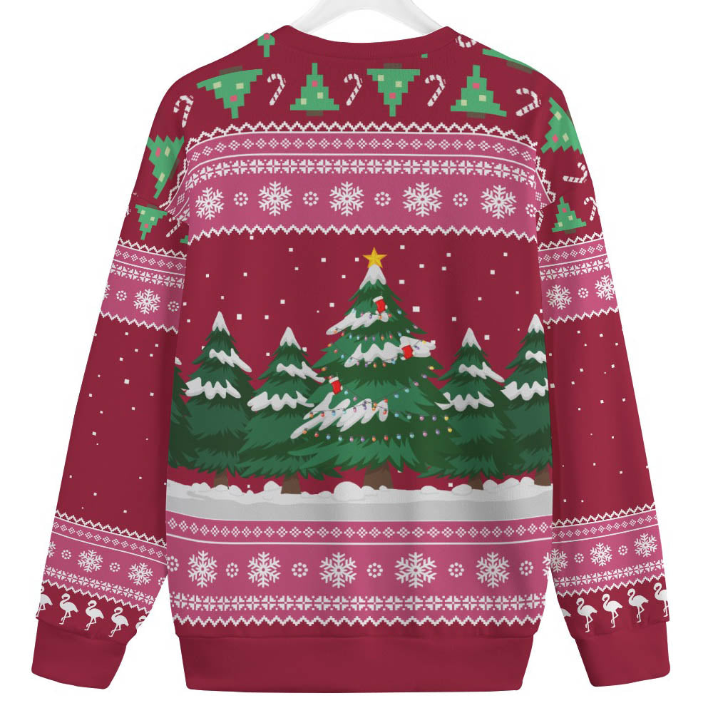 I Am Dreaming Of A Pink Christmas Flamingo Plus Size Ugly Sweater