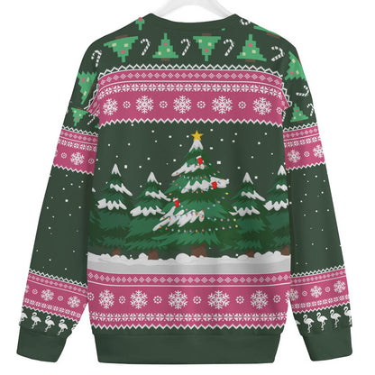 I Am Dreaming Of A Pink Christmas Flamingo Plus Size Ugly Sweater