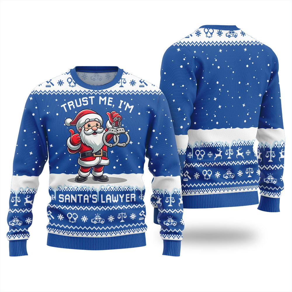 I Am Santa Lawyer Funny Ugly Christmas Sweater