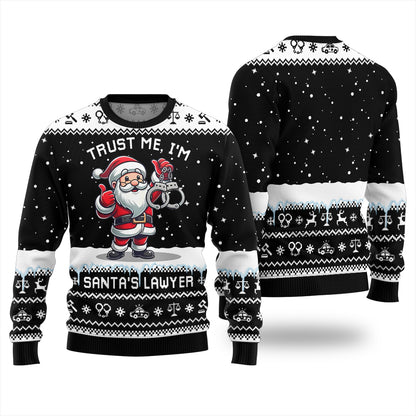 I Am Santa Lawyer Funny Ugly Christmas Sweater