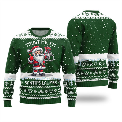 I Am Santa Lawyer Funny Ugly Christmas Sweater