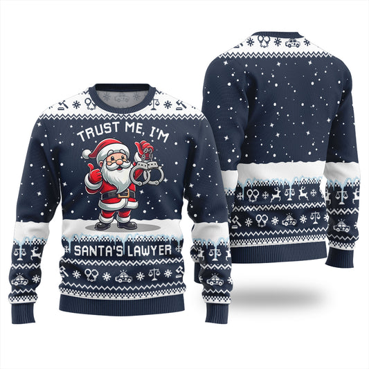 I Am Santa Lawyer Funny Ugly Christmas Sweater