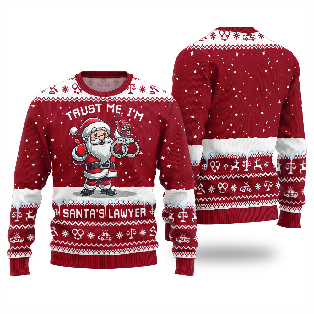 I Am Santa Lawyer Funny Ugly Christmas Sweater