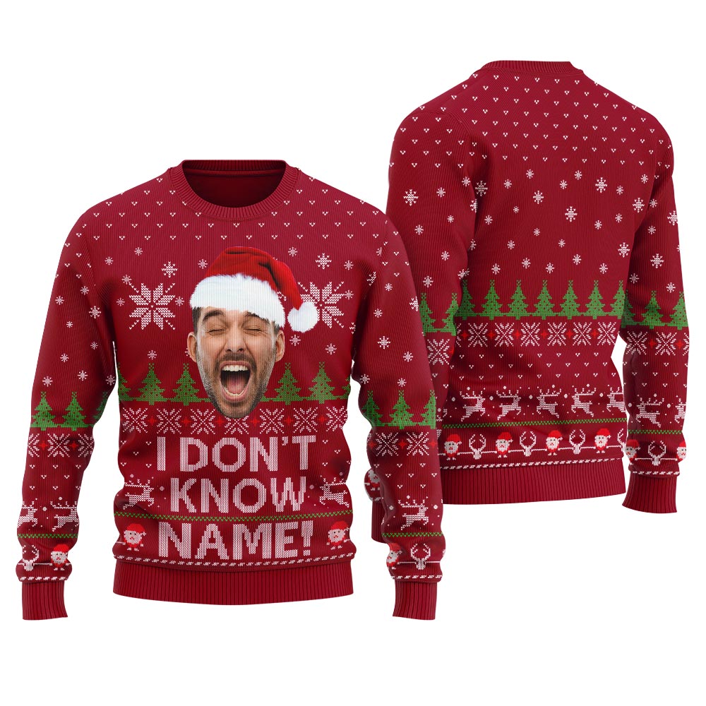 I Dont Know Margo Custom Face Ugly Christmas Sweater