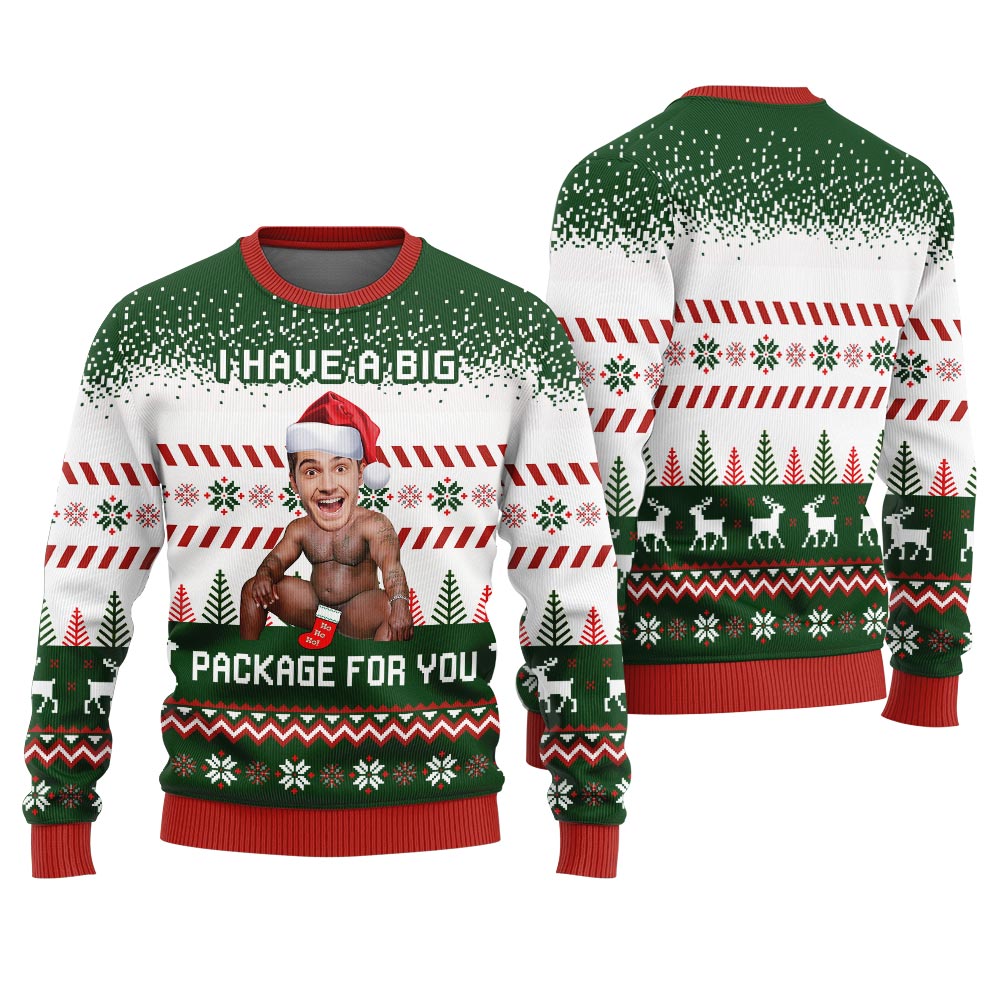 I Have A Big Package For You Barry Wood Ugly Sweater