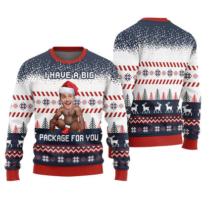I Have A Big Package For You Barry Wood Ugly Sweater