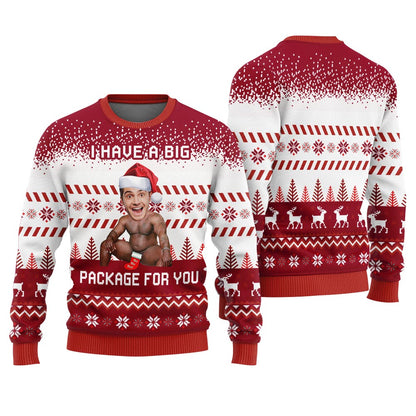 I Have A Big Package For You Barry Wood Ugly Sweater