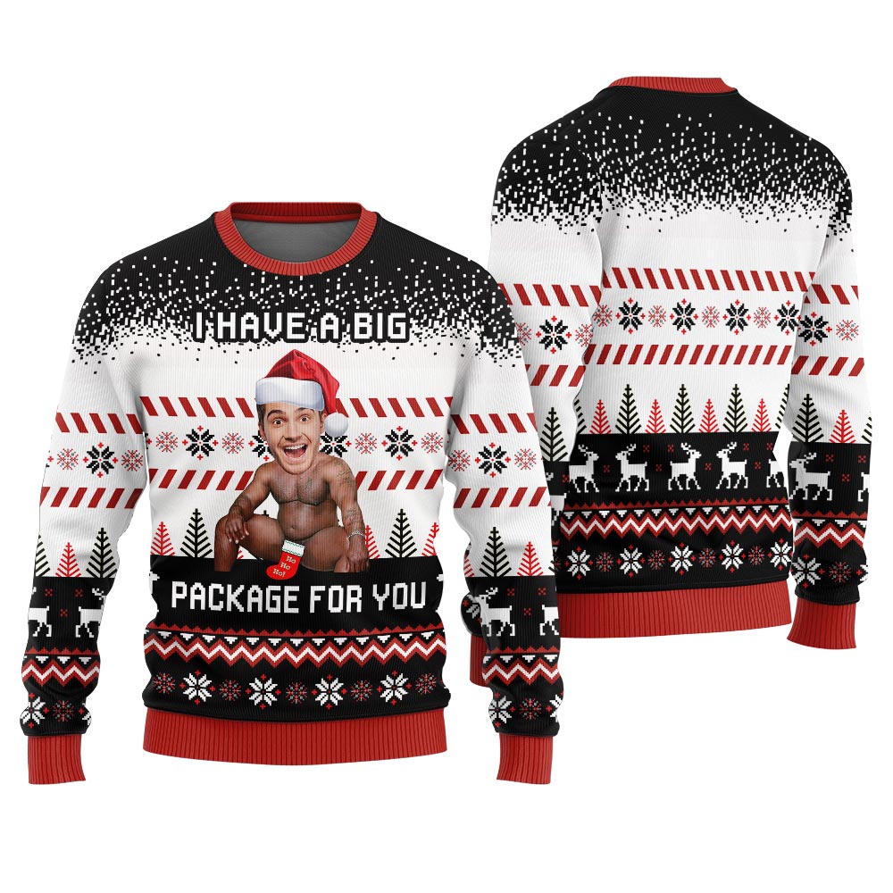 I Have A Big Package For You Barry Wood Ugly Sweater