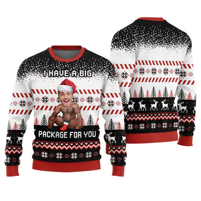 I Have A Big Package For You Barry Wood Ugly Sweater