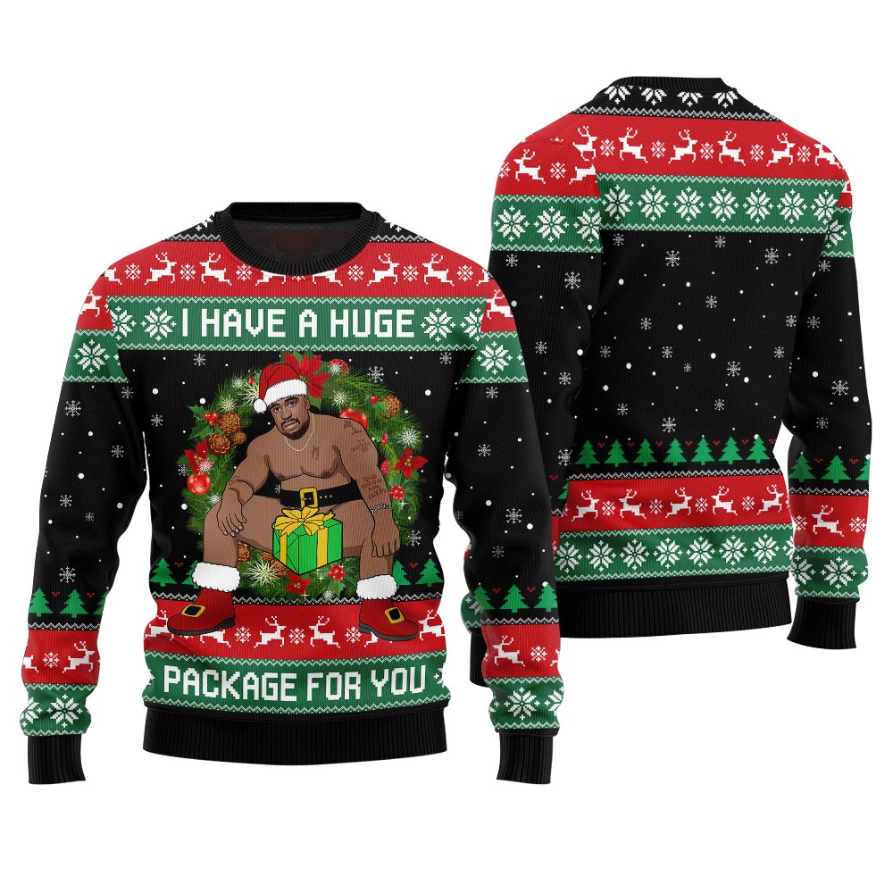 I Have A Huge Package For You Barry Wood Christmas Sweater