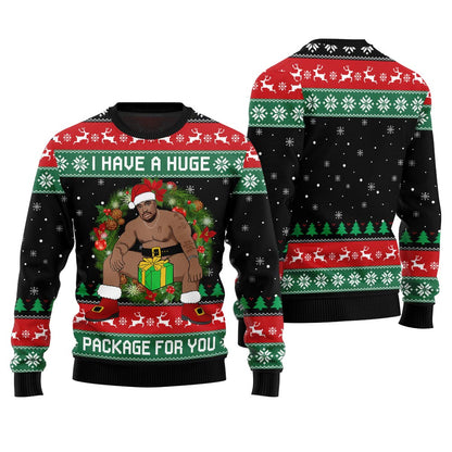 I Have A Huge Package For You Barry Wood Christmas Sweater