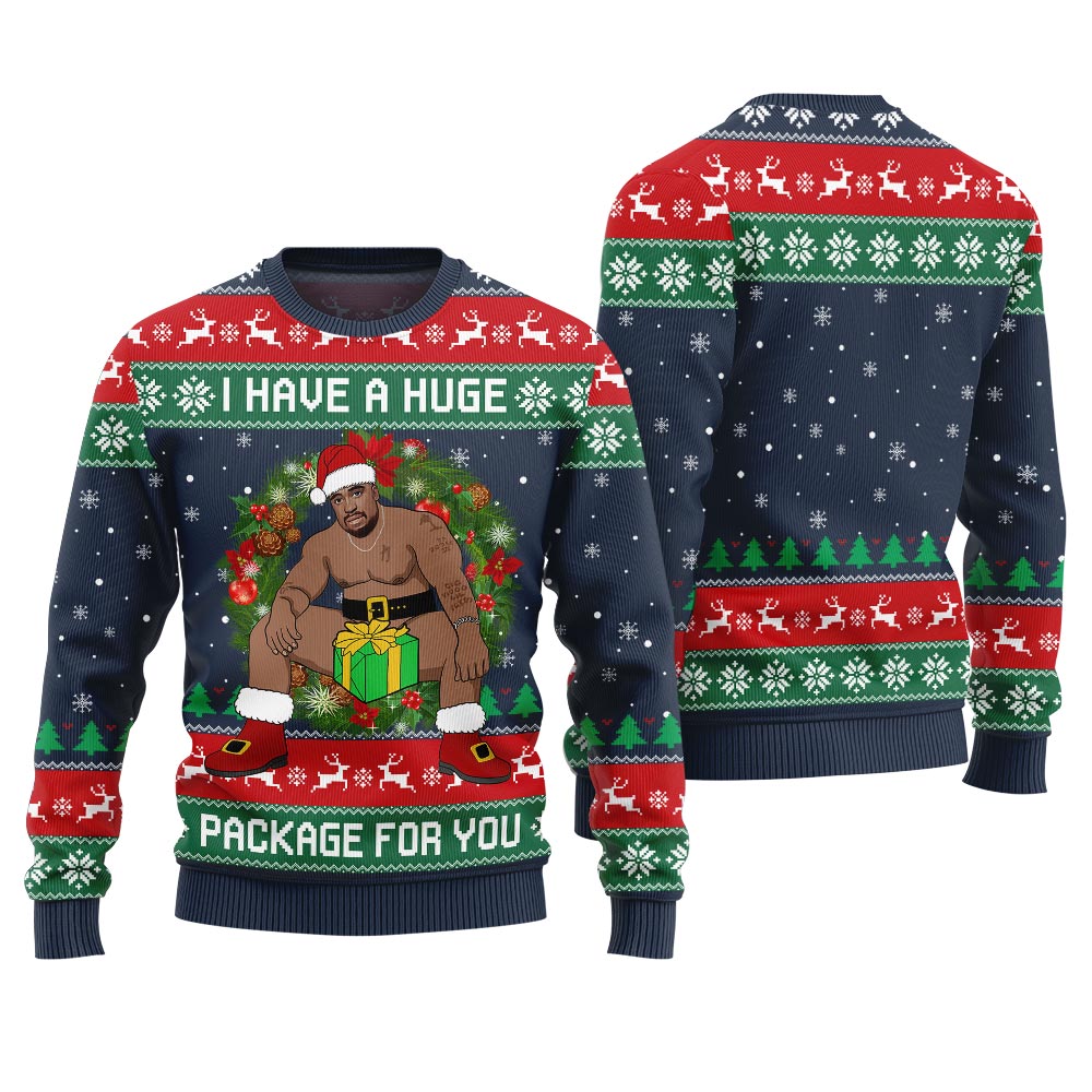 I Have A Huge Package For You Barry Wood Christmas Sweater