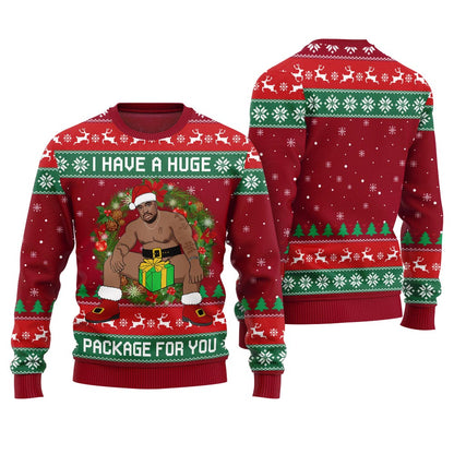 I Have A Huge Package For You Barry Wood Christmas Sweater