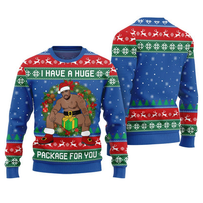 I Have A Huge Package For You Barry Wood Christmas Sweater