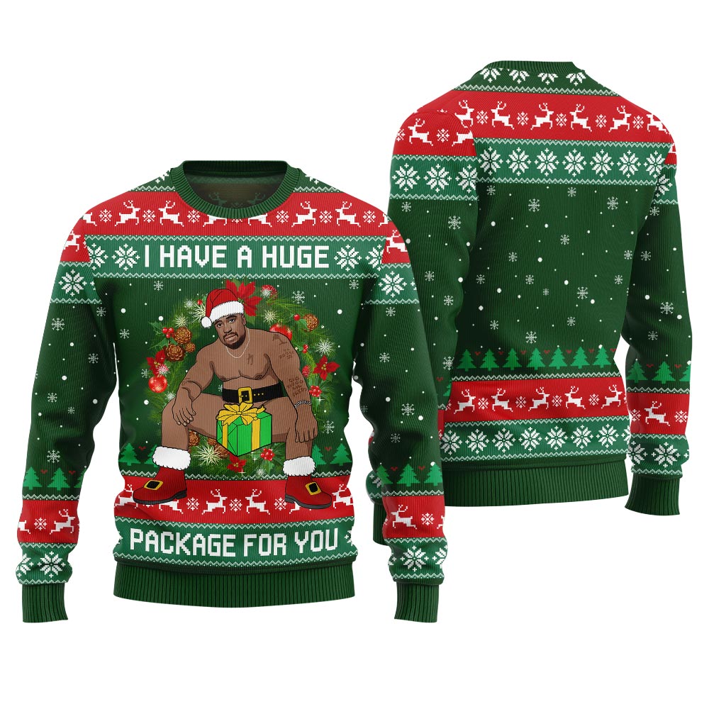I Have A Huge Package For You Barry Wood Christmas Sweater