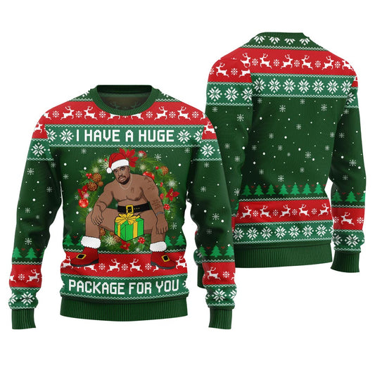 I Have A Huge Package For You Barry Wood Christmas Sweater