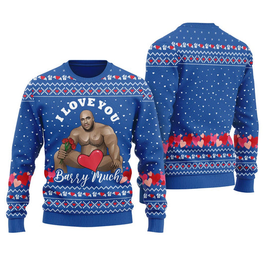 I Love You Barry Much Womens Ugly Christmas Sweater