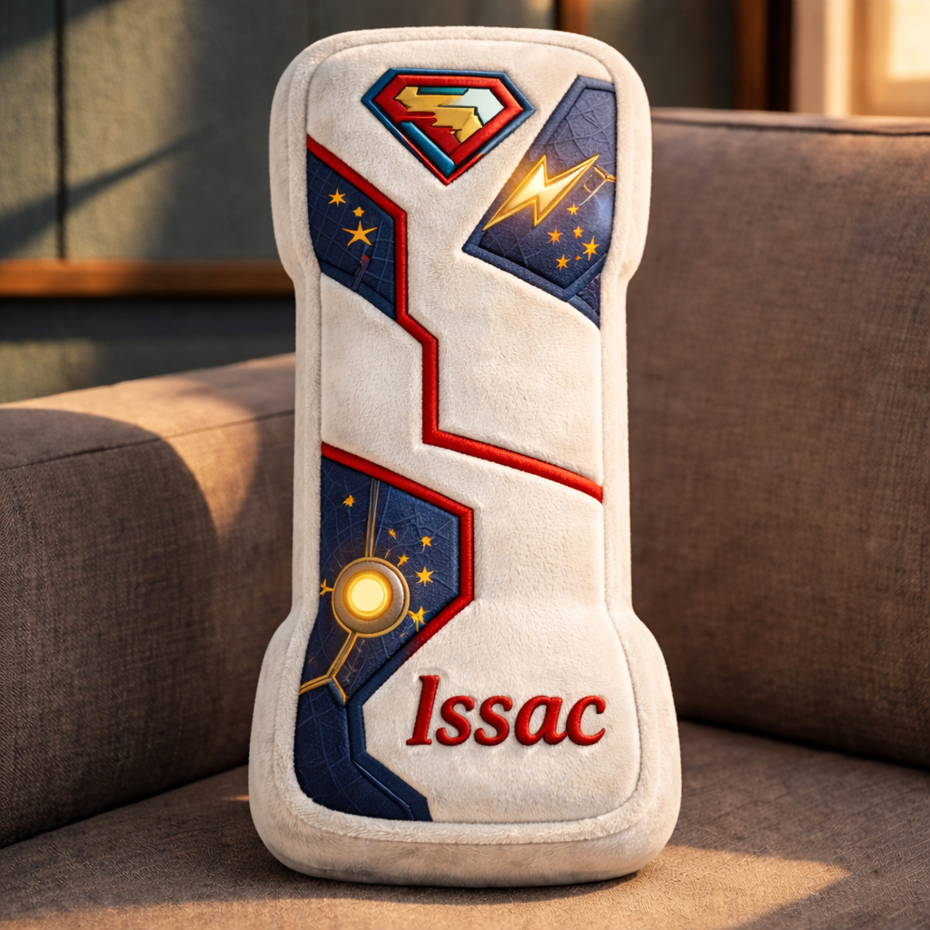 Super Hero and Princess Pillow Custom Name Gift  For Girls, Boys Irregular-Shaped Pillow Custom