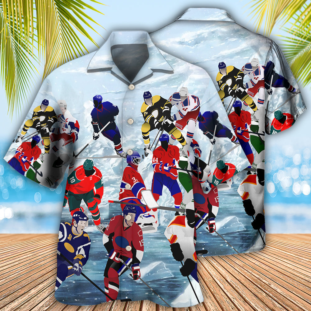 Ice Hockey Is My Therapy And My Life - Hawaiian Shirt 