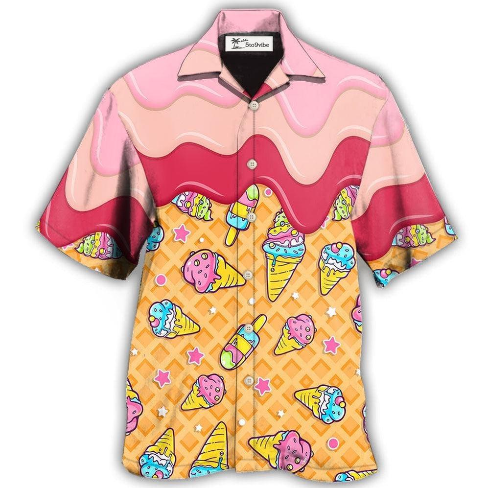 Hawaiian Shirt / Adults / S Ice Cream So Fresh Like Rose - Hawaiian Shirt 