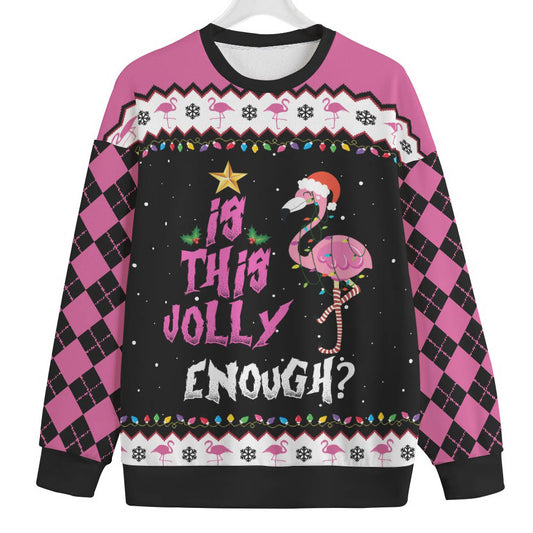 If This Jolly Enough Flamingo Plus Size Ugly Sweater