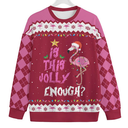 If This Jolly Enough Flamingo Plus Size Ugly Sweater