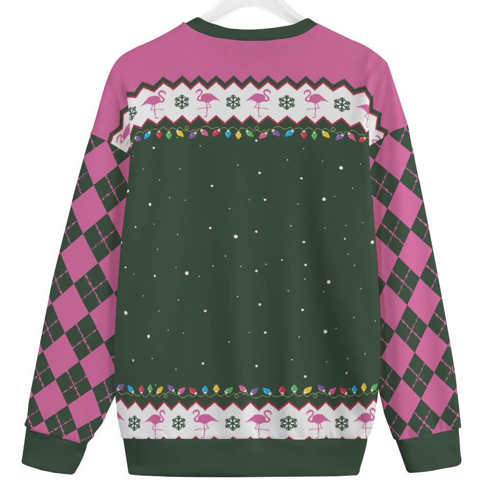 If This Jolly Enough Flamingo Plus Size Ugly Sweater
