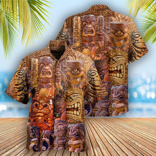 Tiki If Found Return To Hawaii Tiki Sculpture - Hawaiian Shirt 