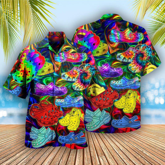 Hippie If You Ain't Crocin You Ain't Rockin - Hawaiian Shirt 