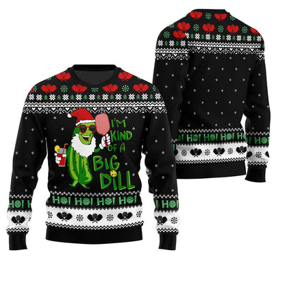 I'm Kind of a Big Dill Funny Pickleball Ugly Sweater