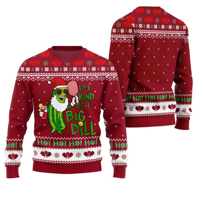 I'm Kind of a Big Dill Funny Pickleball Ugly Sweater