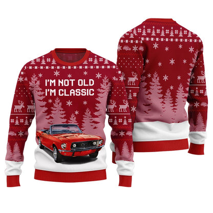 I'm Not Old I'm Classic Car Christmas Ugly Sweater