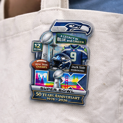 Football SH Champion Super Bowl LIX Custom Shape Acrylic Pin