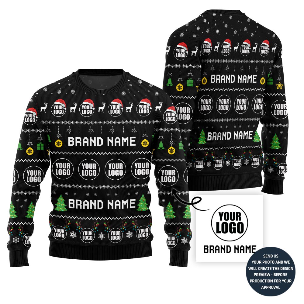Impressive Custom Ugly Christmas Sweater For Company