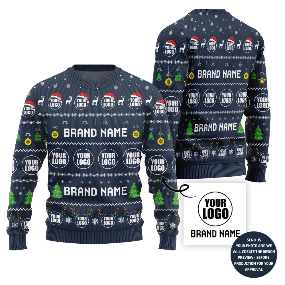 Impressive Custom Ugly Christmas Sweater For Company