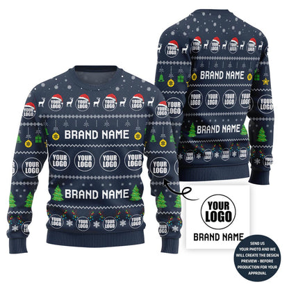 Impressive Custom Ugly Christmas Sweater For Company