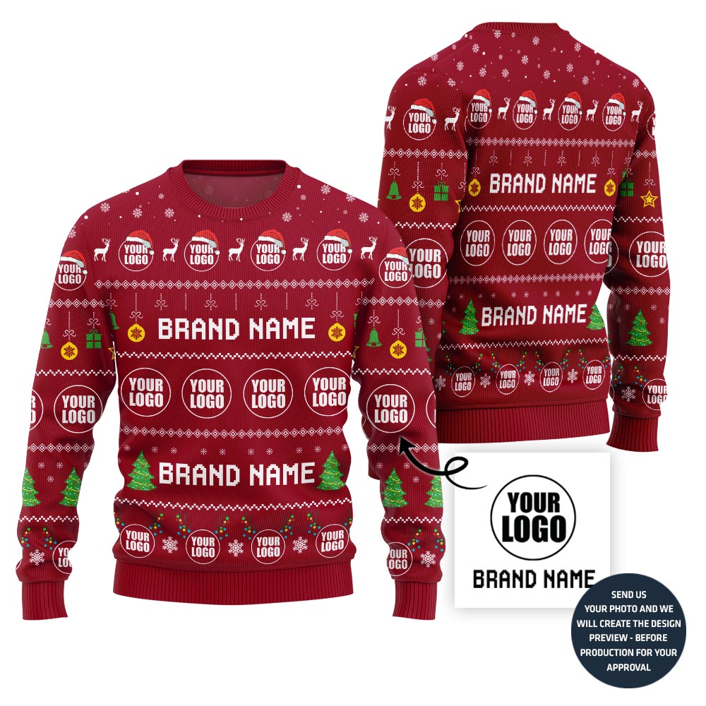 Impressive Custom Ugly Christmas Sweater For Company